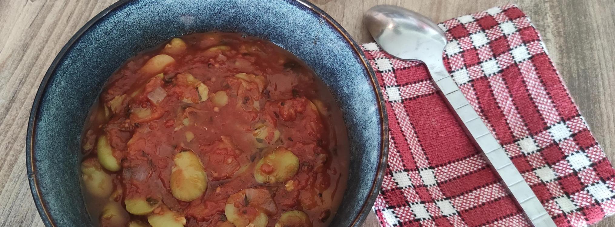 Ragoût De Fèves à La Tomate